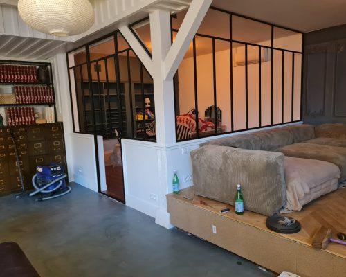 Cloison de bureau amovible