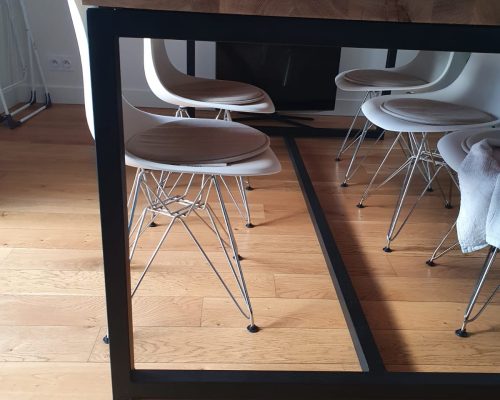 Mobilier industriel bois métal